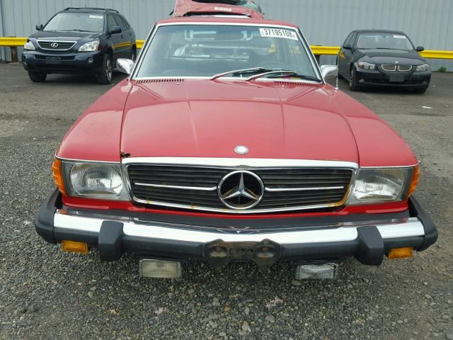 10702412005776 - 1974 MERCEDES-BENZ 450 SLC RED photo 9