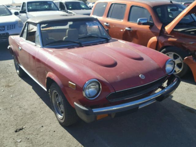 124CS000168234 - 1980 FIAT SPIDER RED photo 1