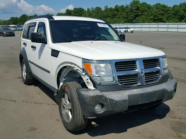 1D8GU28K87W638994 - 2007 DODGE NITRO SXT WHITE photo 1