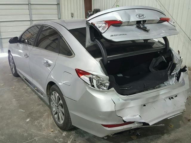 5NPE34AF2HH444857 - 2017 HYUNDAI SONATA SPO SILVER photo 3