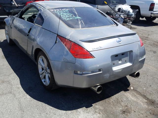 JN1AZ34E64T052693 - 2004 NISSAN 350Z COUPE SILVER photo 3