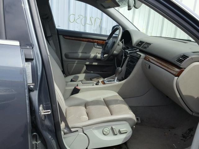 WAUJT68E85A055521 - 2005 AUDI A4 3.0 Blau Foto 5