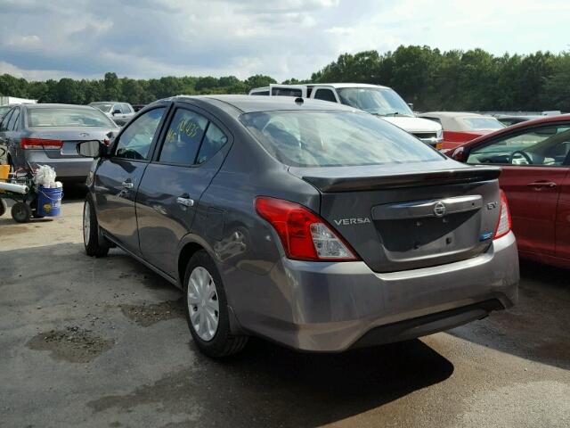 3N1CN7AP2GL873624 - 2016 NISSAN VERSA S GRAY photo 3