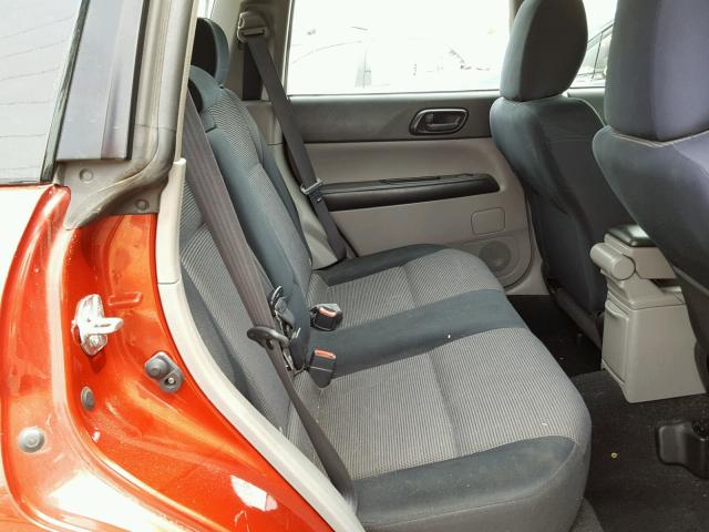 JF1SG66668H703558 - 2008 SUBARU FORESTER S 红色 照片 6