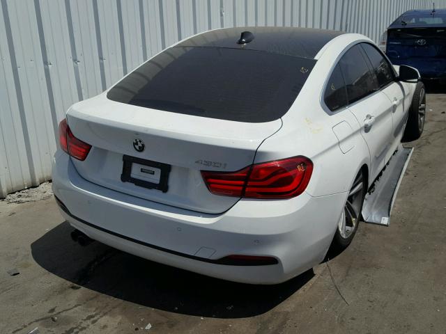 WBA4J1C54JBA29809 - 2018 BMW 430I GRAN WHITE photo 4