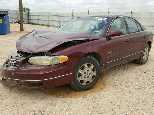 2G4WB52K7W1505901 - 1998 BUICK REGAL LS MAROON photo 2