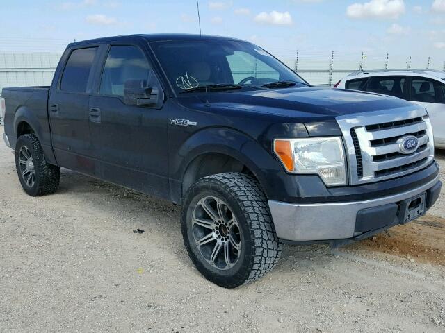 1FTEW1C81AFB87355 - 2010 FORD F150 BLACK photo 1