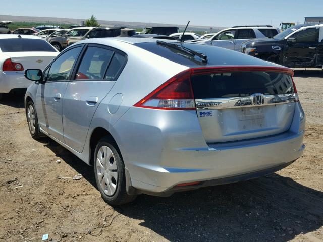 JHMZE2H54CS003950 - 2012 HONDA INSIGHT LX SILVER photo 3