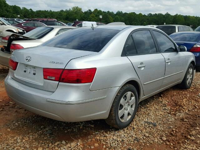 5NPET46C49H530350 - 2009 HYUNDAI SONATA GLS SILVER photo 4