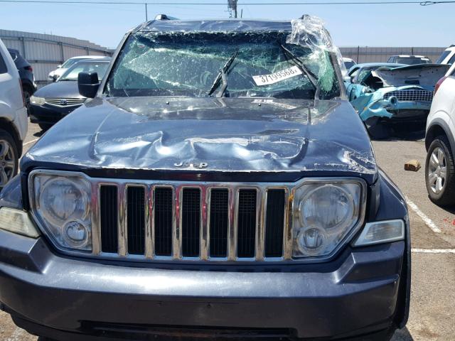 1J8GP58K38W177754 - 2008 JEEP LIBERTY LI BLUE photo 10