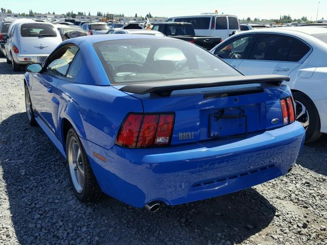 1FAFP42R53F435564 - 2003 FORD MUSTANG MA BLUE photo 3