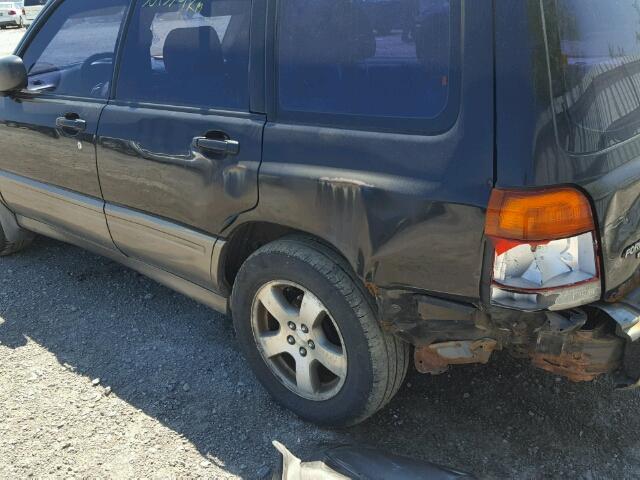 JF1SF6550XH746870 - 1999 SUBARU FORESTER S BLACK photo 9