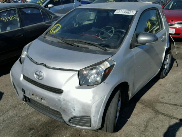 JTNJJXB03DJ022366 - 2013 TOYOTA SCION IQ SILVER photo 2