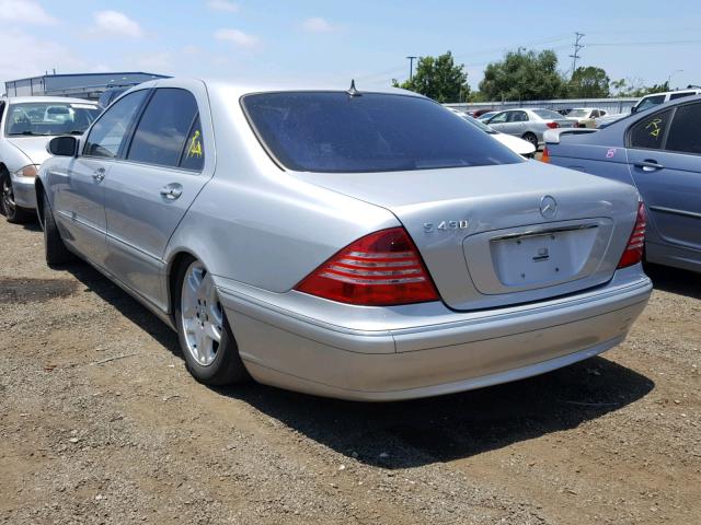 WDBNG70J93A336746 - 2003 MERCEDES-BENZ S 430 SILVER photo 3