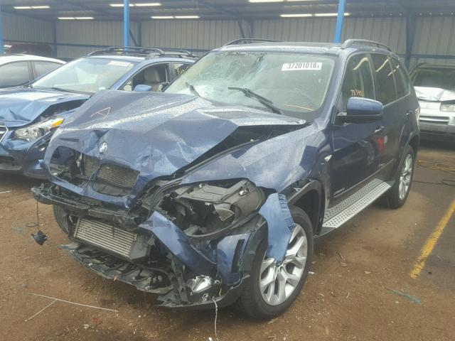 5UXZV4C52BL406319 - 2011 BMW X5 XDRIVE3 BLUE photo 2