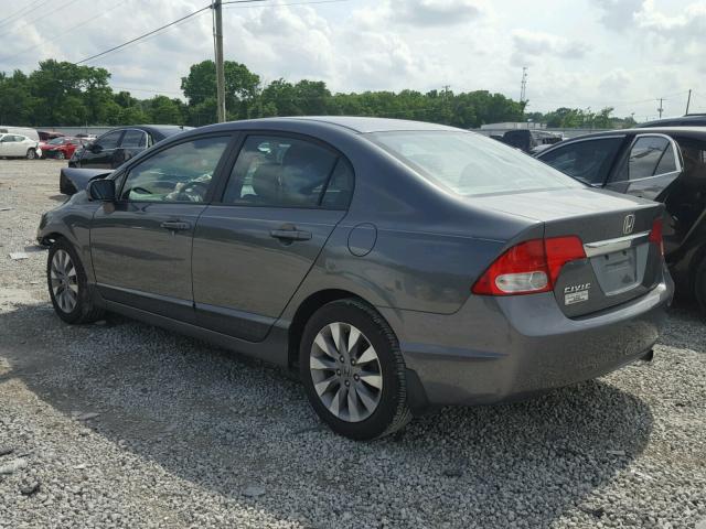 19XFA1F95BE000122 - 2011 HONDA CIVIC EXL 灰色 照片 3
