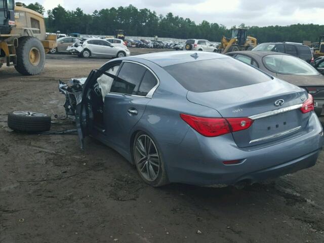 JN1EV7AP7HM730829 - 2017 INFINITI Q50 PREMIU BLUE photo 3