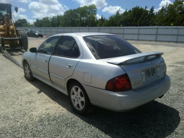 3N1AB51D04L736025 - 2004 NISSAN SENTRA SE- GRAY photo 3