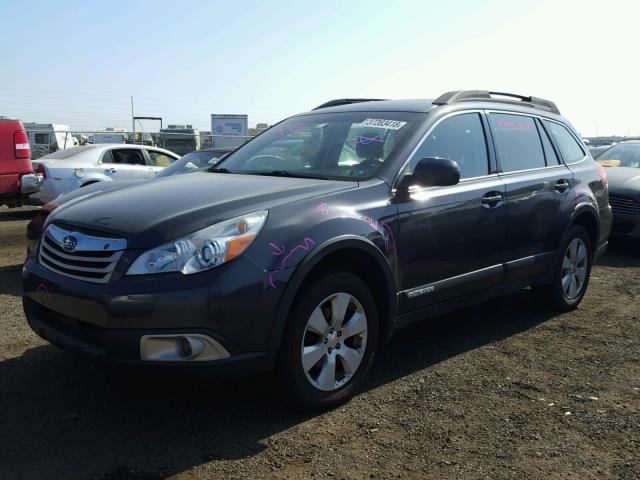 4S4BRBAC7C3212122 - 2012 SUBARU OUTBACK 2. GRAY photo 2