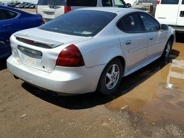 2G2WP522741134374 - 2004 PONTIAC GRAND PRIX SILVER photo 4