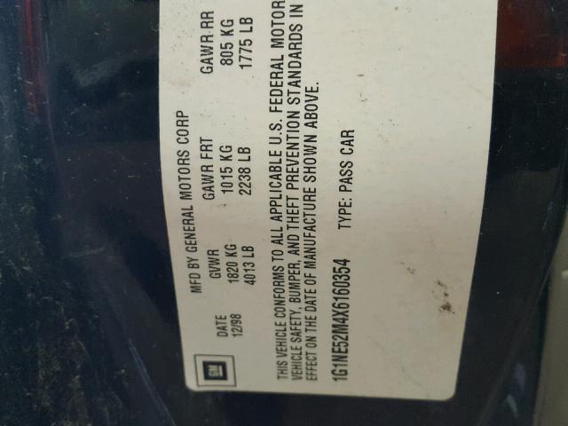 1G1NE52M4X6160354 - 1999 CHEVROLET MALIBU LS 黑色 照片 10