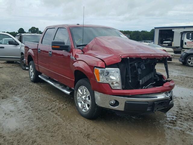 1FTFW1CF1EKF91160 - 2014 FORD F150 SUPER MAROON photo 1