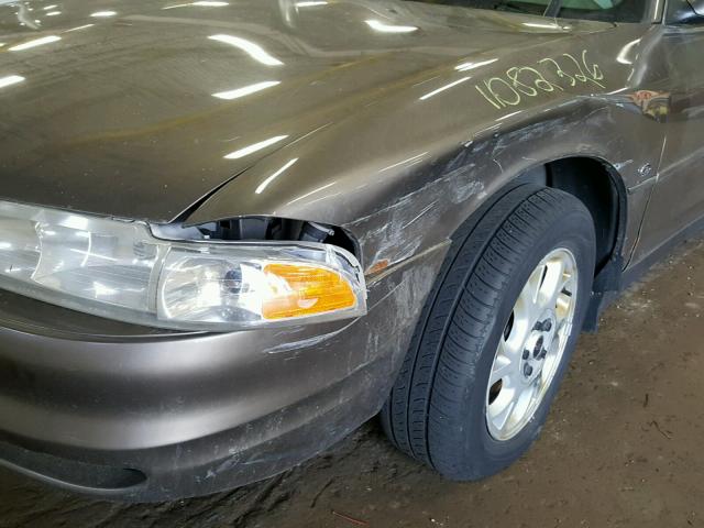 1G3WS52H91F223348 - 2001 OLDSMOBILE INTRIGUE G GRAY photo 9