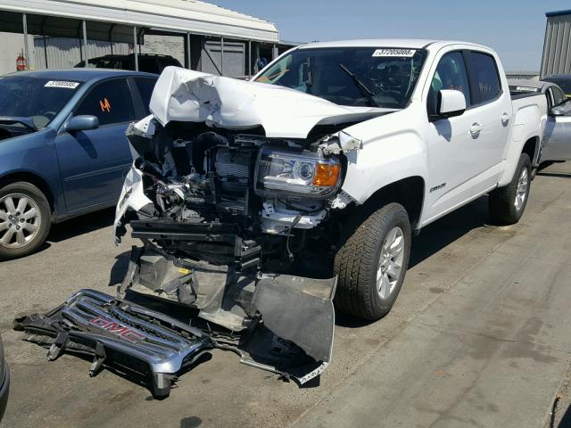 1GTG5CEN4J1147987 - 2018 GMC CANYON SLE WHITE photo 2