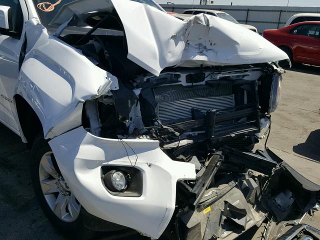 1GTG5CEN4J1147987 - 2018 GMC CANYON SLE WHITE photo 9