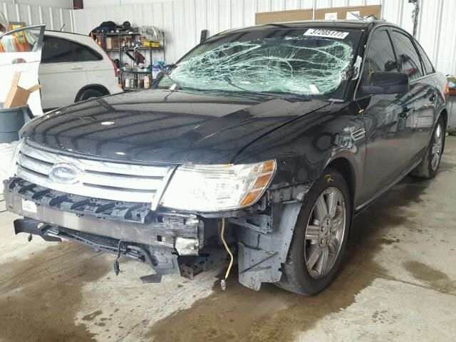 1FAHP24W08G101900 - 2008 FORD TAURUS SEL BLACK photo 2