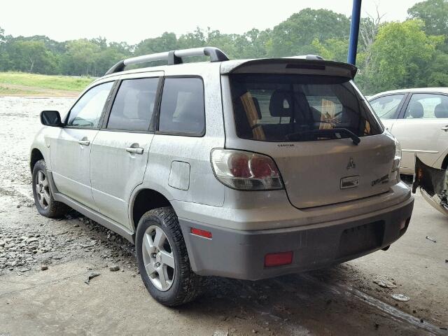 JA4LZ41G33U112630 - 2003 MITSUBISHI OUTLANDER SILVER photo 3