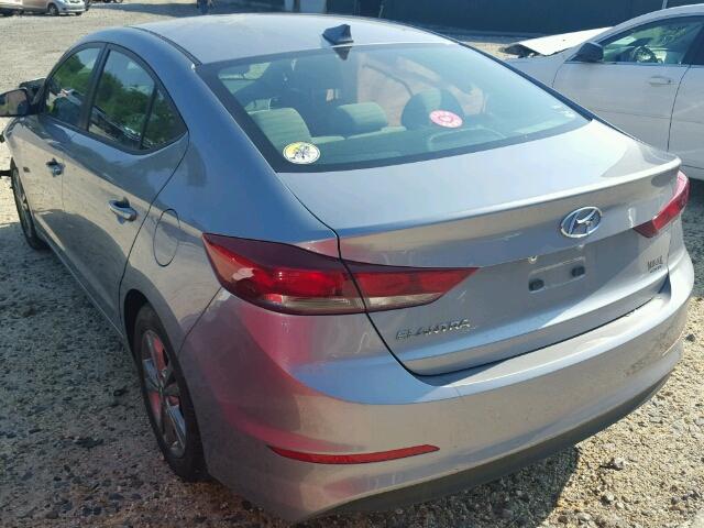 5NPD84LF0HH107520 - 2017 HYUNDAI ELANTRA SE SILVER photo 3