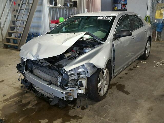 1G1ZA5E08AF209844 - 2010 CHEVROLET MALIBU LS SILVER photo 2