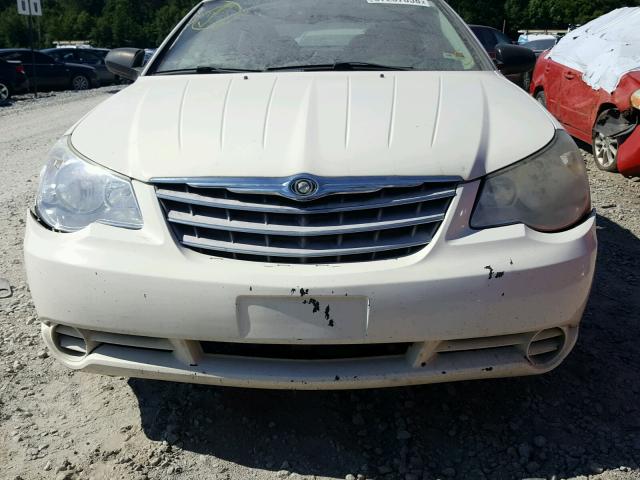 1C3LC45K08N212311 - 2008 CHRYSLER SEBRING WHITE photo 9