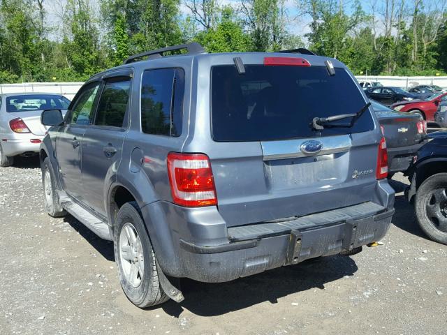 1FMCU49379KB57009 - 2009 FORD ESCAPE HYB GRAY photo 3