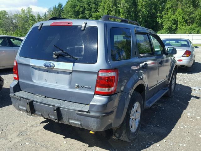 1FMCU49379KB57009 - 2009 FORD ESCAPE HYB GRAY photo 4