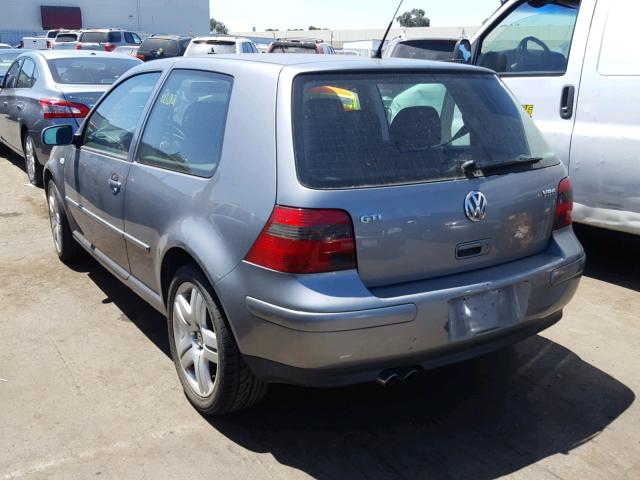 9BWDH61J234027725 - 2003 VOLKSWAGEN GTI VR6 GRAY photo 3