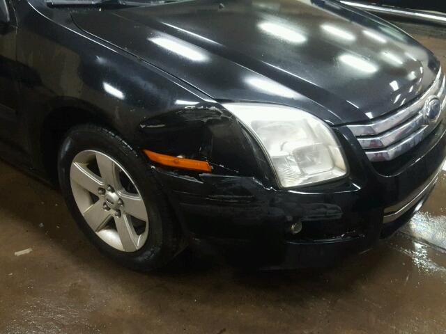 3FAHP07Z16R216893 - 2006 FORD FUSION BLACK photo 10