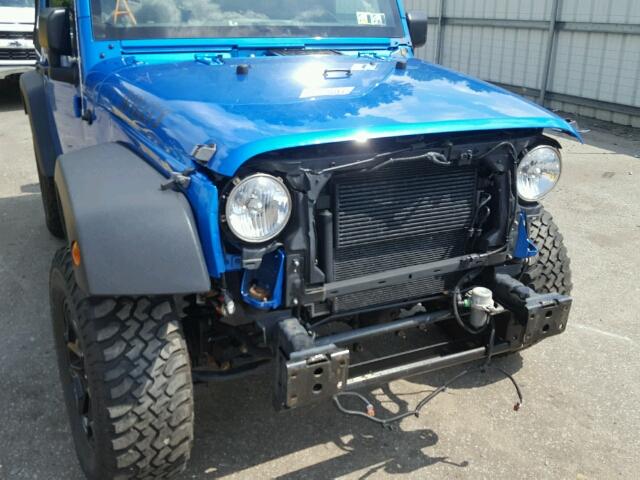 1C4AJWAG1GL119104 - 2016 JEEP WRANGLER S BLUE photo 9