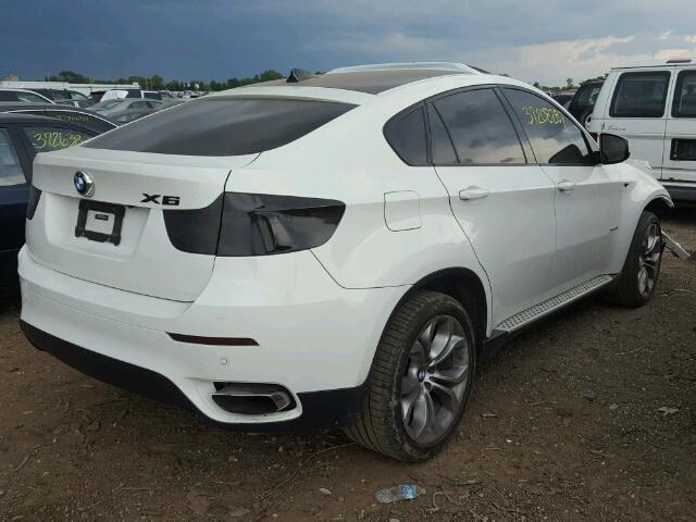 5UXFG8C53CL590403 - 2012 BMW X6 XDRIVE5 WHITE photo 4