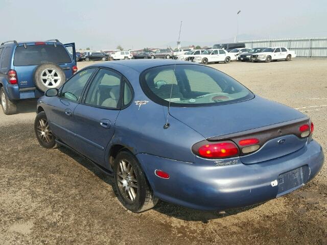 1FAFP53U4XG244954 - 1999 FORD TAURUS BLUE photo 3