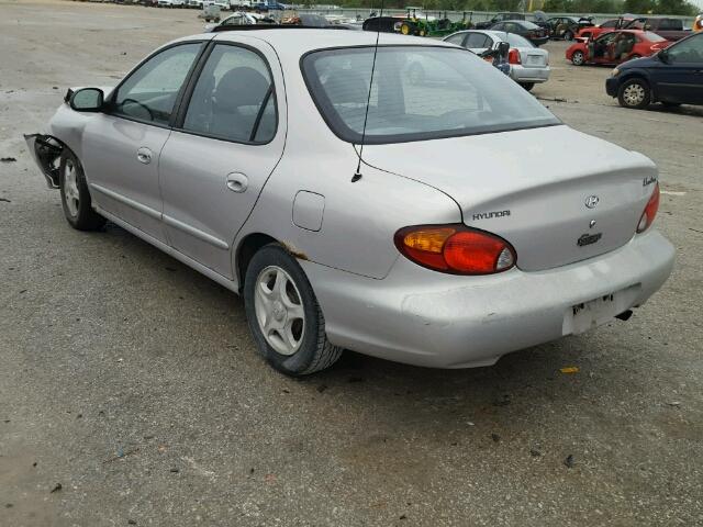 KMHJF25F7XU878180 - 1999 HYUNDAI ELANTRA/GL SILVER photo 3