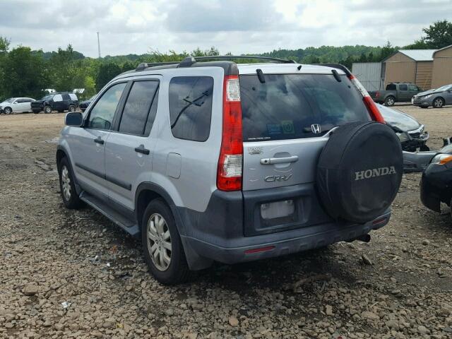 SHSRD78835U328805 - 2005 HONDA CR-V EX SILVER photo 3