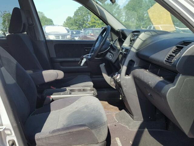 SHSRD78835U328805 - 2005 HONDA CR-V EX ვერცხლისფერი ფოტო 5