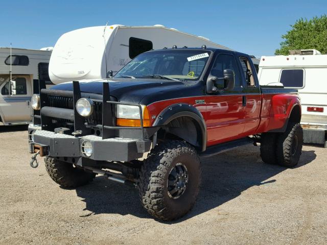1FTWX33S7XEB67053 - 1999 FORD F350 SUPER BLACK photo 2