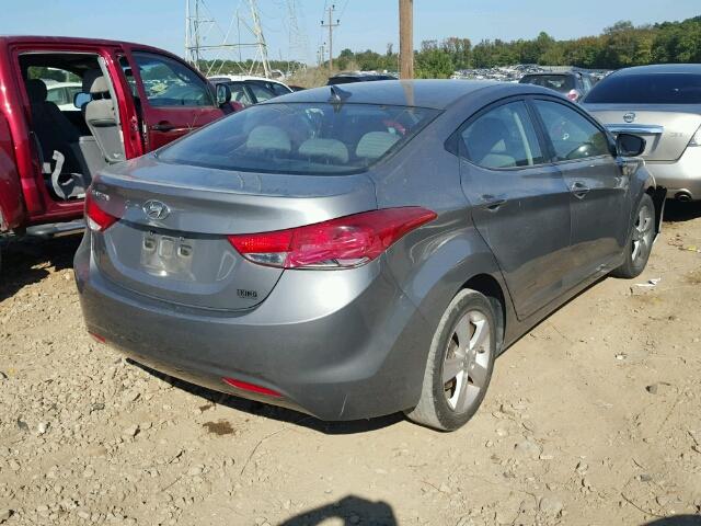 5NPDH4AE5DH355511 - 2013 HYUNDAI ELANTRA GL GRAY photo 4