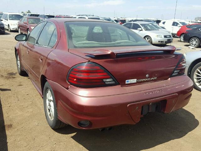 1G2NF52E93C109073 - 2003 PONTIAC GRAND AM RED photo 3