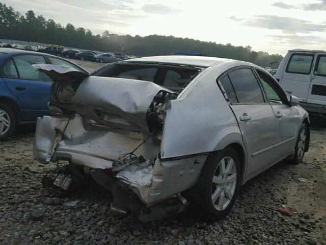 1N4BA41E24C894424 - 2004 NISSAN MAXIMA SILVER photo 4