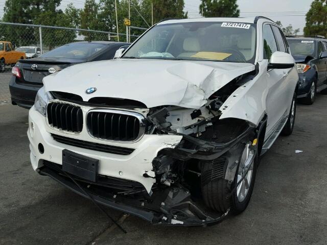 5UXKR2C55E0H34532 - 2014 BMW X5 SDRIVE3 WHITE photo 2