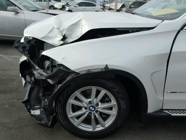 5UXKR2C55E0H34532 - 2014 BMW X5 SDRIVE3 WHITE photo 9
